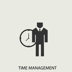 time management vector icon illustration sign 