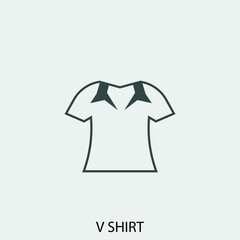 v-shirt vector icon illustration sign 