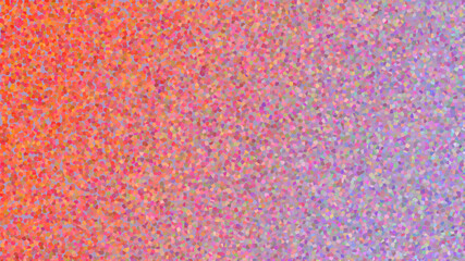 abstract background consisting of squares. Color gradient from purple to red, yellow, blue.