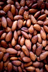 close up of almonds
