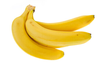 Bananas on a white background