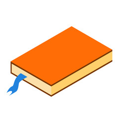 Minimalist 2D style notebook for studying and working in isometric style