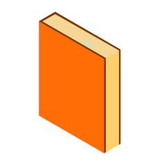 Minimalist 2D style notebook for studying and working in isometric style