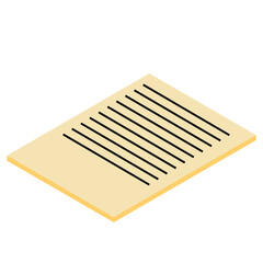 A little sticker.A sheet of drawing paper. Writing paper