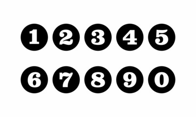 Classic racing number logo design