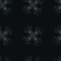 A beautiful seamless pattern. Cute patterns and swirls. Pattern for wallpaper and backgrounds