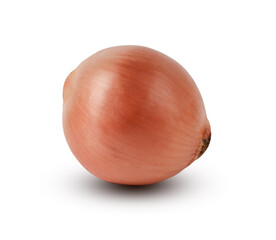 yellow onion isolated on white background, clipping path, full depth of field