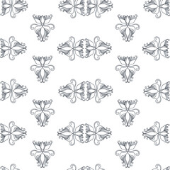 A beautiful seamless pattern. Cute patterns and swirls. Pattern for wallpaper and backgrounds