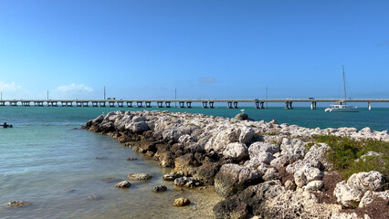Overseas Highway at Bahia Honda State Park in the Florida Keys - travel photography
