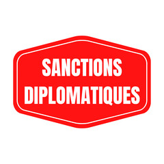 Symbole sanctions diplomatiques - obrazy, fototapety, plakaty