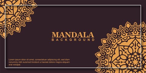 flat mandala background concept design