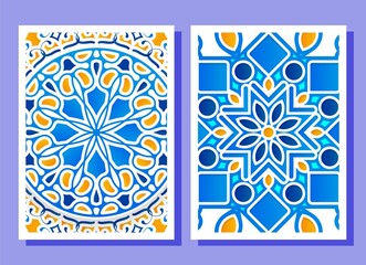 Colorful greeting card with mandala motif modern © Zein Republic Studio