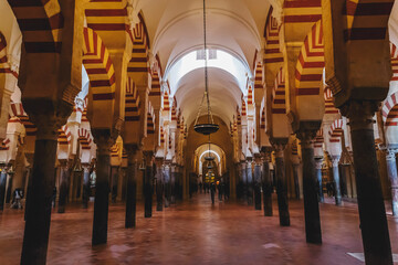 Obraz premium Interior view and decorative detail from the magnificent Mosque of Cordoba