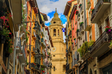 Catedral de Santa Maria la Real, 15th Century Gothic church, Neoclassical facade designed by...