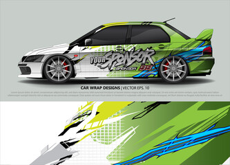 car wrap design. simple lines with abstract background vector concept for vehicle vinyl wrap and automotive decal livery
