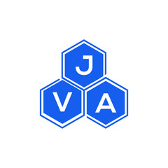 JVA letter logo design on White background. JVA creative initials letter logo concept. JVA letter design. 