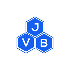 JVB letter logo design on White background. JVB creative initials letter logo concept. JVB letter design. 