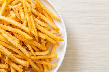 French fries with sour cream and ketchup