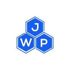 JWP letter logo design on White background. JWP creative initials letter logo concept. JWP letter design. 