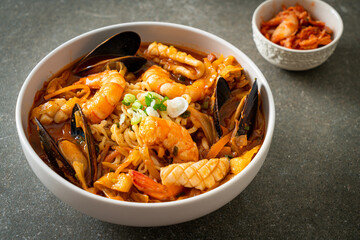 Jjamppong -  Korean Seafood Noodle Soup