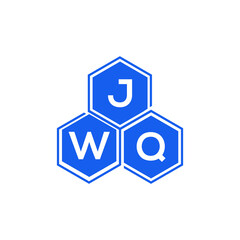 JWQ letter logo design on White background. JWQ creative initials letter logo concept. JWQ letter design. 