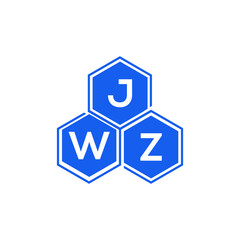 JWZ letter logo design on White background. JWZ creative initials letter logo concept. JWZ letter design. 
