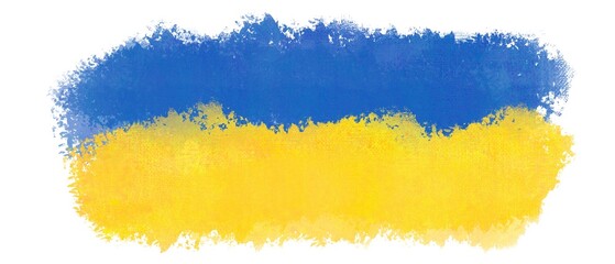 Ukraine watercolor hand drawn abstract background.
