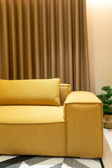 empty sofa in living room