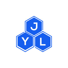 JYL letter logo design on White background. JYL creative initials letter logo concept. JYL letter design. 