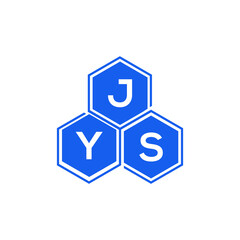 JYS letter logo design on White background. JYS creative initials letter logo concept. JYS letter design. 