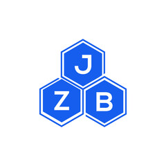 JZB letter logo design on White background. JZB creative initials letter logo concept. JZB letter design. 