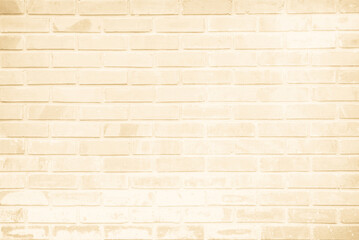 Cream brick wall texture background. Brickwork color beige bricks stack decoration.