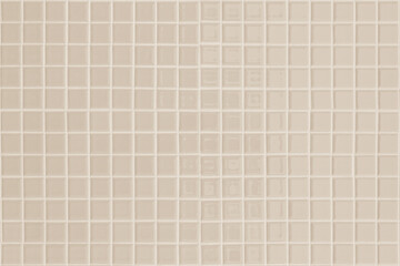 Cream and beige ceramic wall and floor tile abstract background. Design geometric gray mosaic texture decoration.