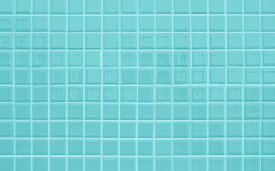 Blue ceramic wall and floor tile abstract background. Design geometric mosaic texture decoration.
