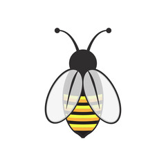 vector illustration of a bee, minimalist bee