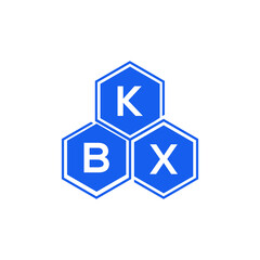 KBX letter logo design on White background. KBX creative initials letter logo concept. KBX letter design. 