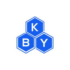 KBY letter logo design on White background. KBY creative initials letter logo concept. KBY letter design. 