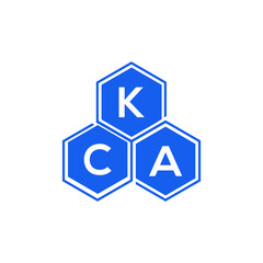 KCA letter logo design on White background. KCA creative initials letter logo concept. KCA letter design. 