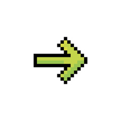 pixelated arrow design