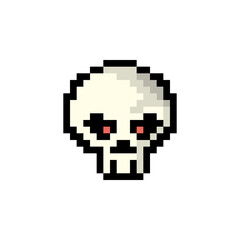 Fototapeta premium pixelated skull design