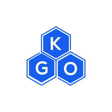 KGO letter logo design on White background. KGO creative initials letter logo concept. KGO letter design. 
