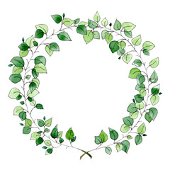 Hand drawn set of wreath, flowers and leaves. For creating invitations, greeting cards. Floral illustration. Botanic composition