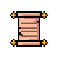 pixelated parchment design
