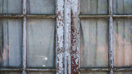 old rustic  wooden and glass door background  