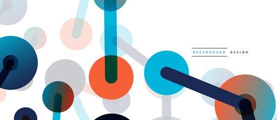 Network concept abstract background. Dots connection. Big data idea. Business template for wallpaper, banner, background or landing