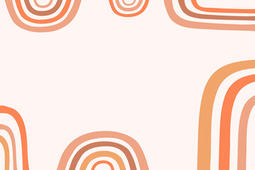 Abstract art background with figures and text field, trendy colors of modern art in abstract modern style for posters, postcards, banners. Vector illustration