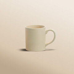 Blank Clay Mug for montage.