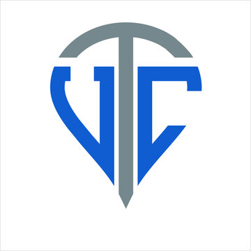 VTC logo, VTC icon, VTC vector, VTC monogram, VTC letter, VTC minimalist,  VTC triangle, VTC hexagon,unique modern flat abstract logo design Stock  Vector | Adobe Stock
