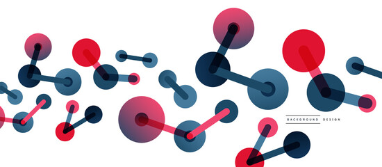 Network concept abstract background. Dots connection. Big data idea. Business template for wallpaper, banner, background or landing