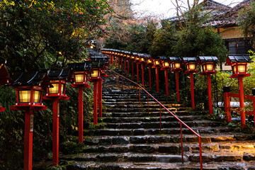 Fototapeta na wymiar Kifune Shrine in kyoto
